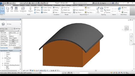 curved roof revit|roof by extrusion in revit.